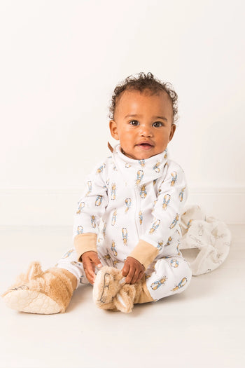 Neutral Peter Rabbit Sleepsuit Romper Blade & Rose