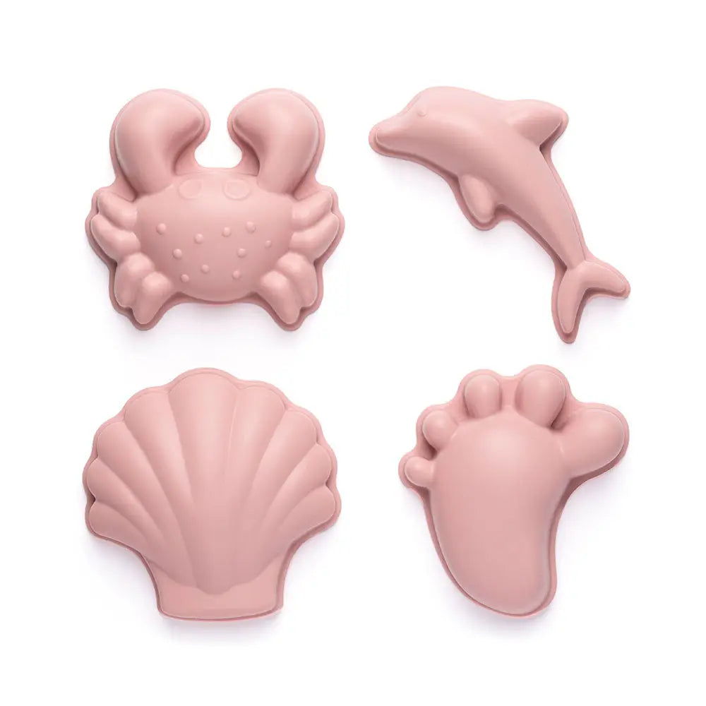 Scrunch Sand Moulds - Footprint Set Old Rose