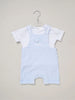 Rock-A-Bye Baby Boutique Blue 100% Cotton Waffle Dungarees