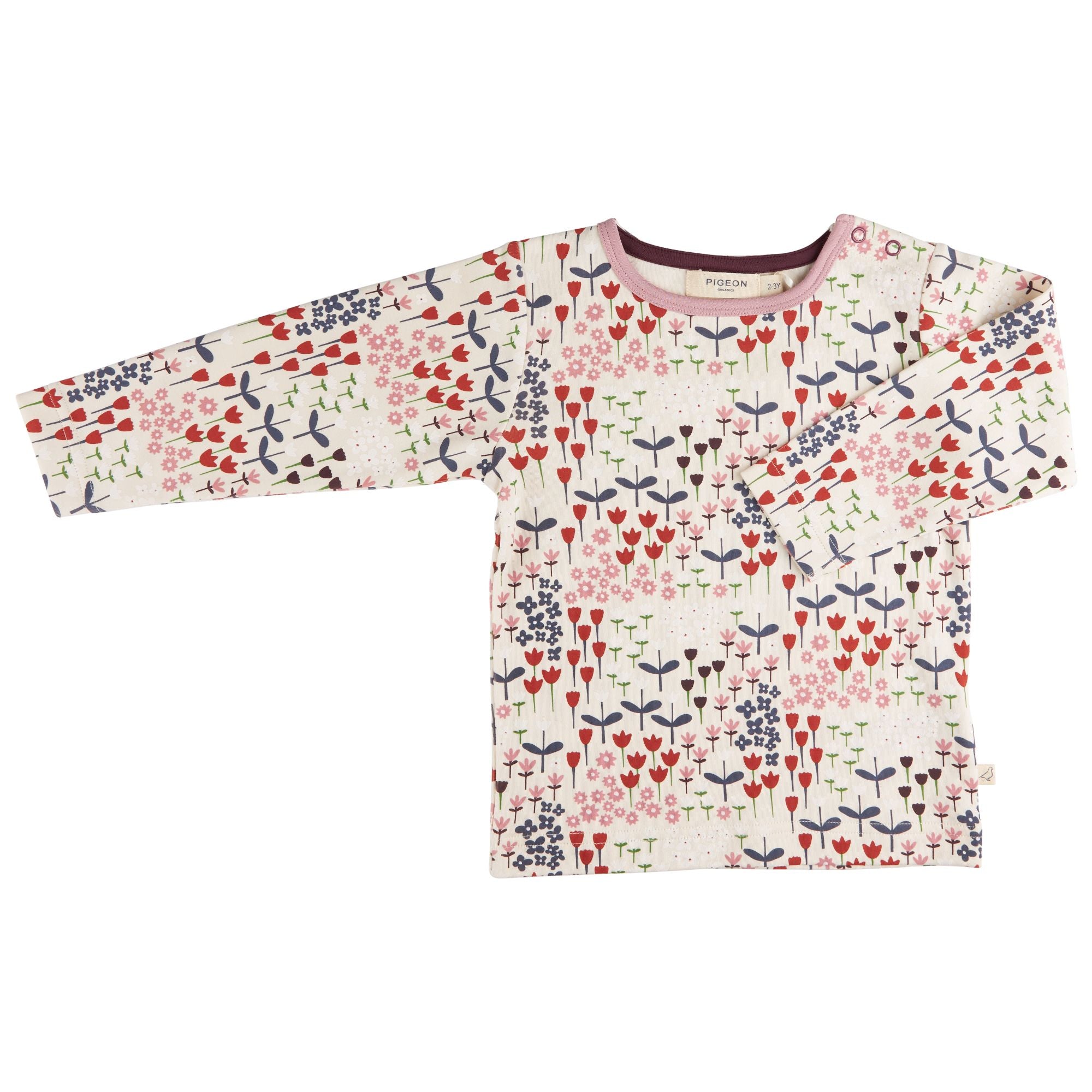 SALE Pigeon Organics Meadow Ivory Print long sleeve Top