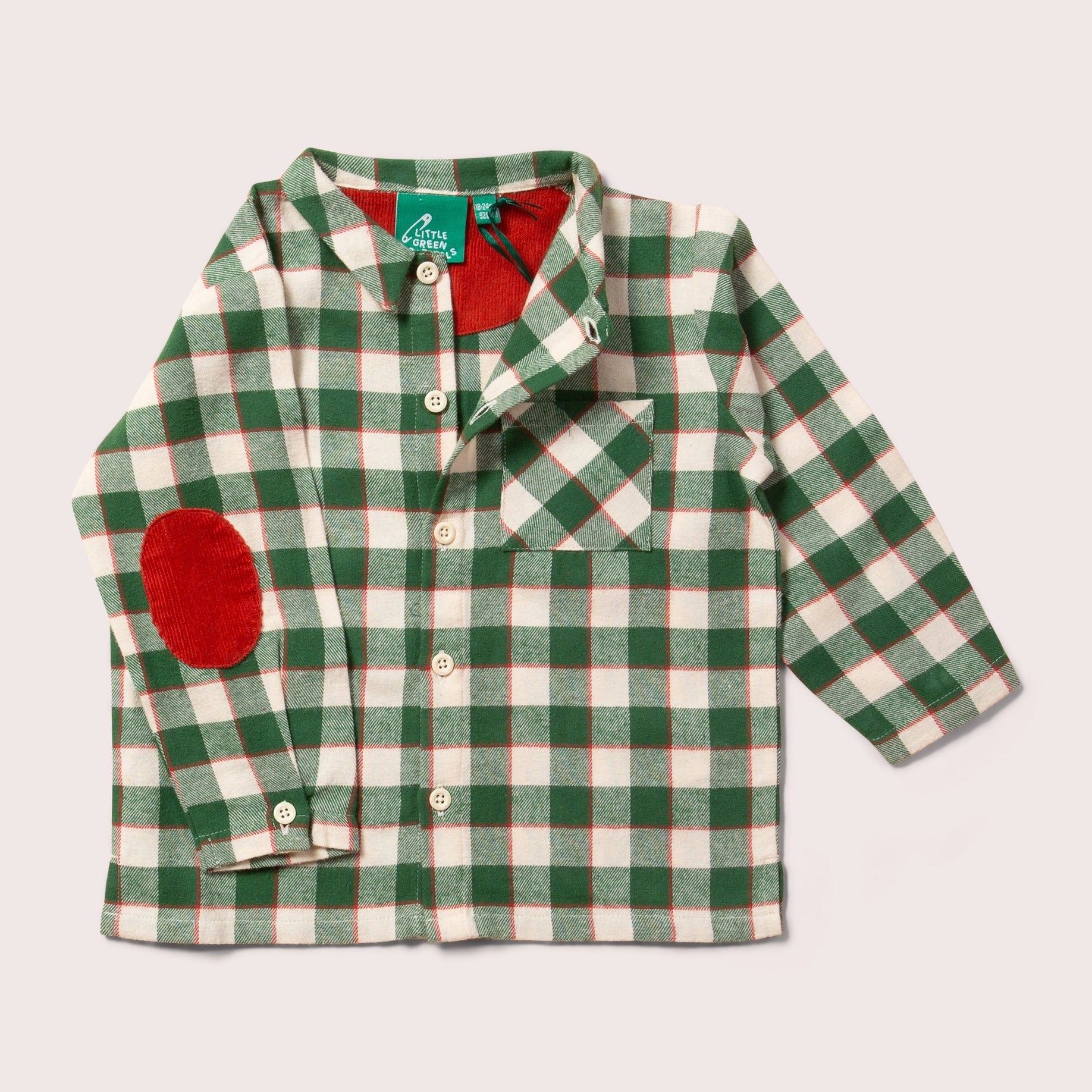 Fern Green Check Long Sleeve Shirt Little Green Radicals
