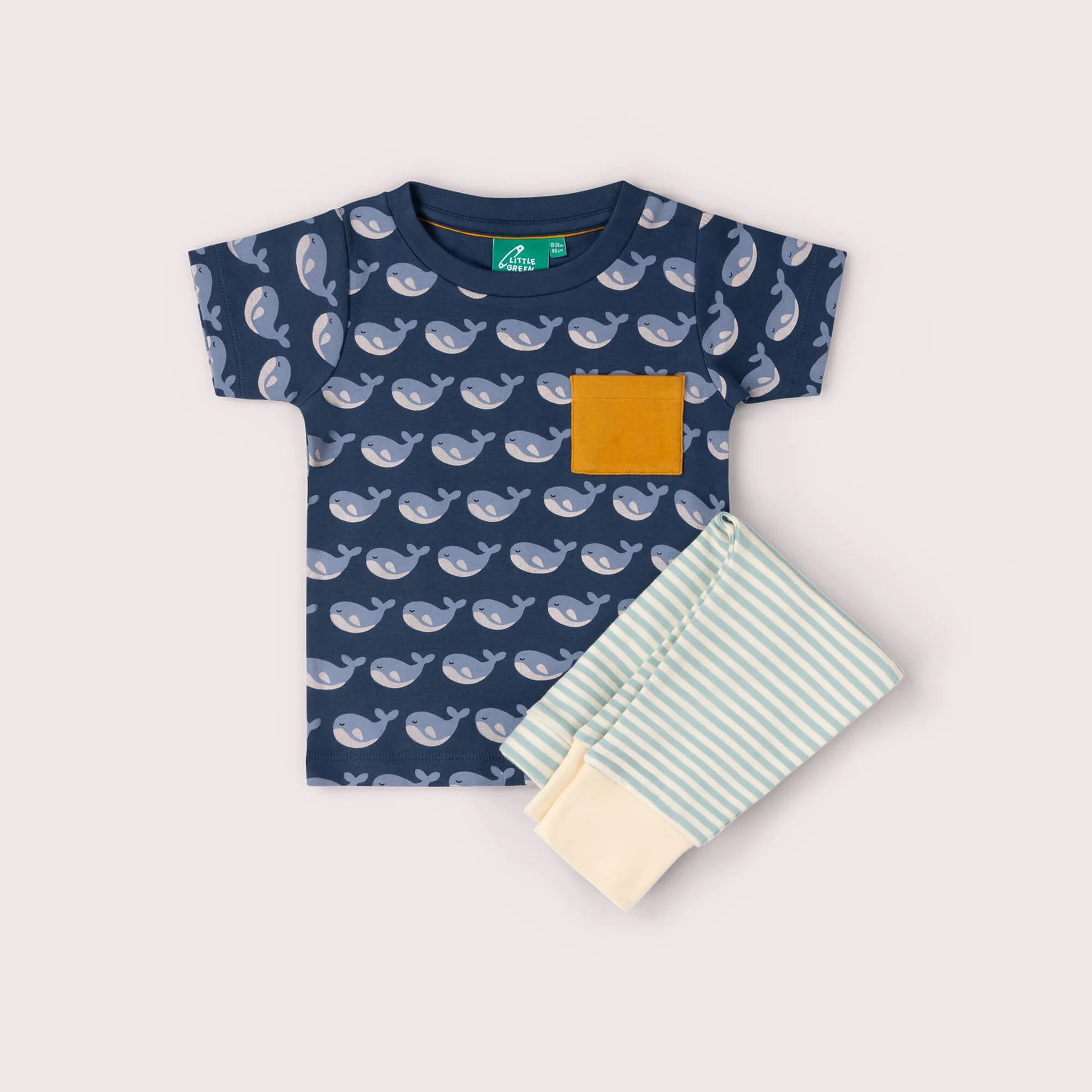 Singing Whales T-Shirt & Jogger Play Set Little Green Radicals