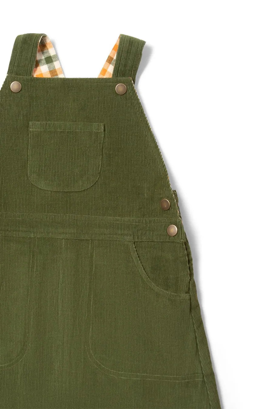 Classic Chive Reversible Pinafore  Dress Little Green Radicals