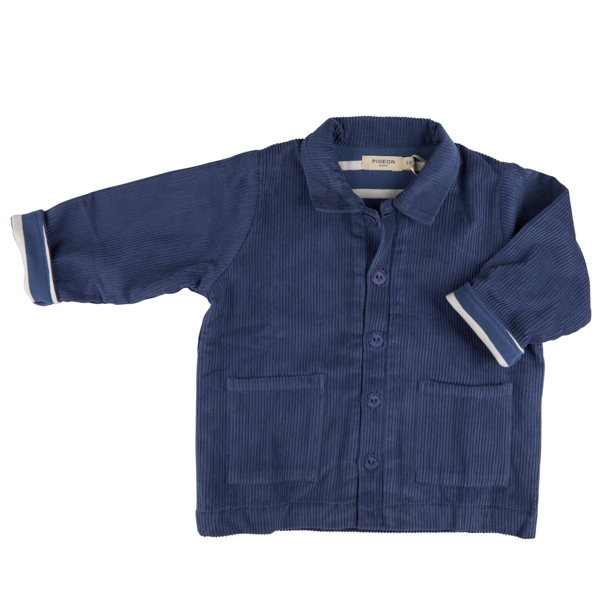 Pigeon Organics Lined Utility Cord Jacket Night Blue