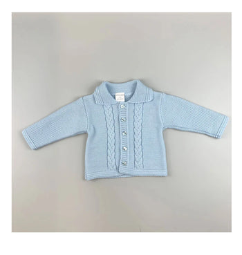 Baby Blue Cardigan Jacket Traditional  Little Nosh