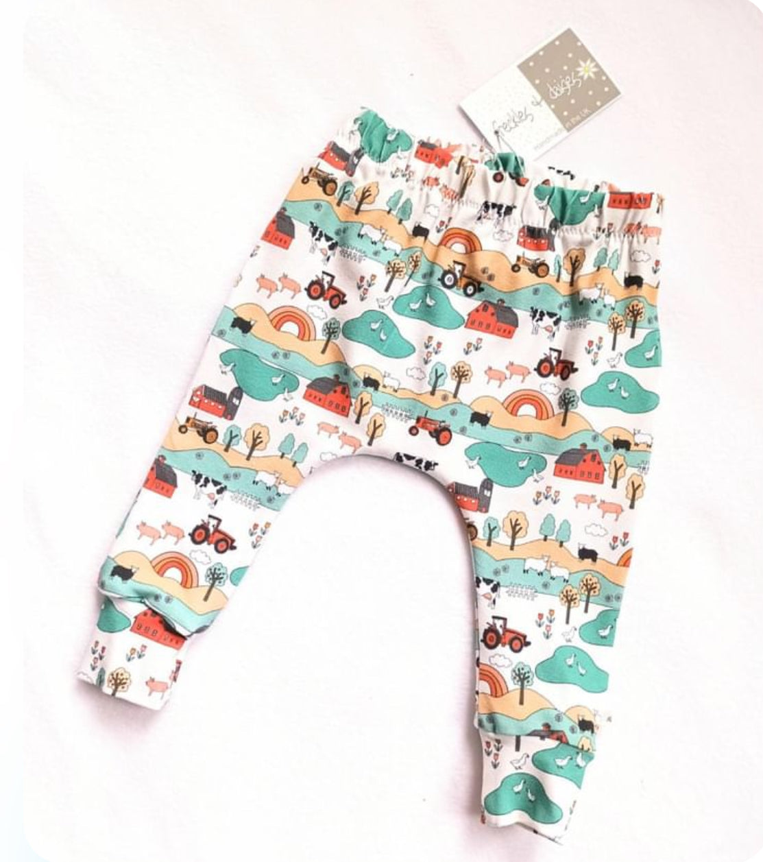 Farm Tractor  leggings from Freckles & Daisies