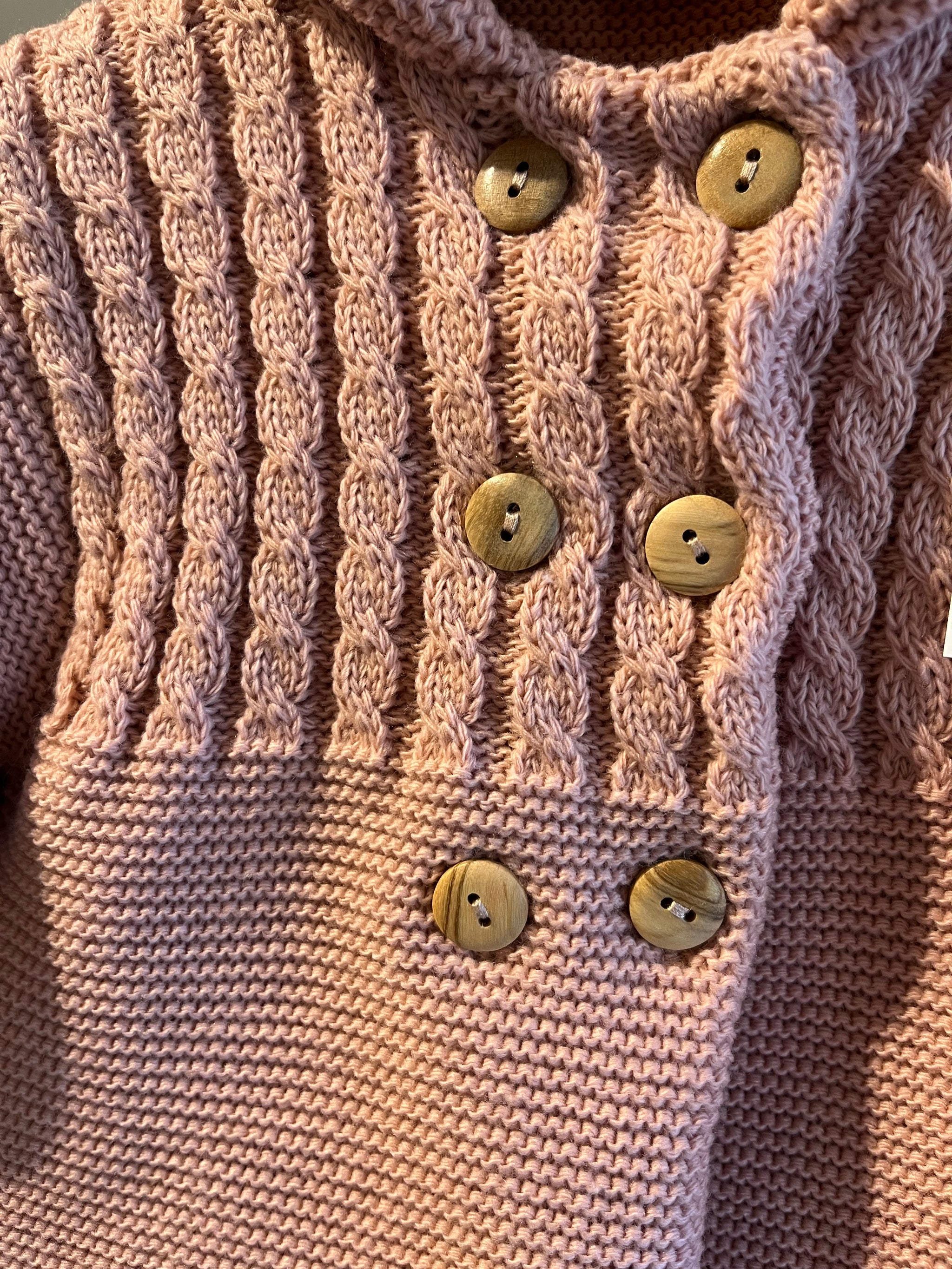 Blush Pink Double Knit Baby Coat Little Nosh