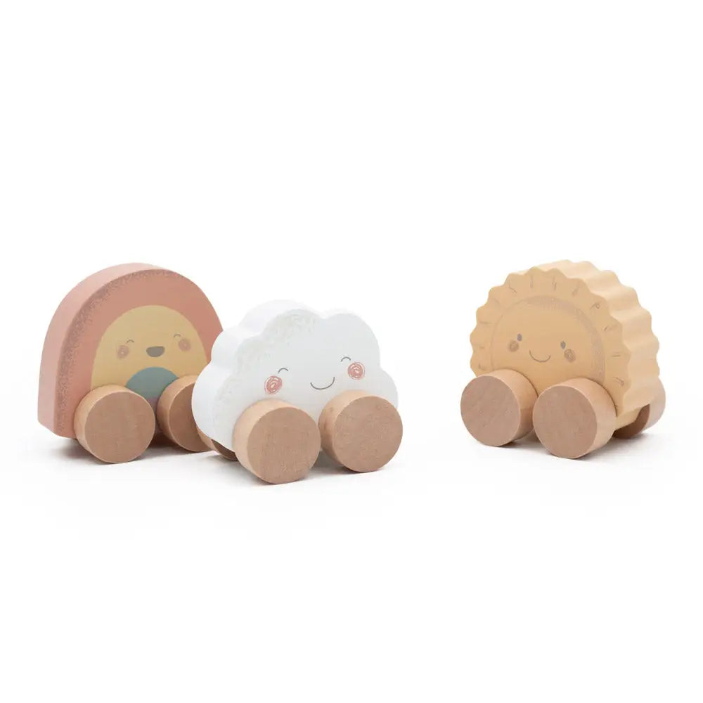 Jumini Mini Push Along Friend Set Wooden Toy