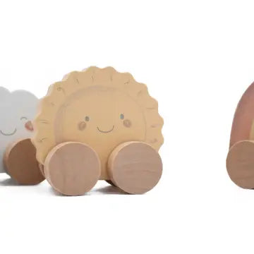 Jumini Mini Push Along Friend Set Wooden Toy