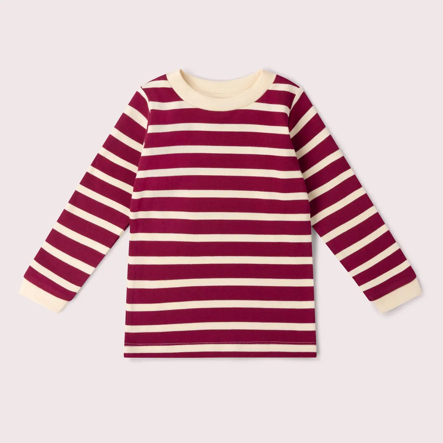 Berry Striped long Sleeve T-shirt Little Green Radicals
