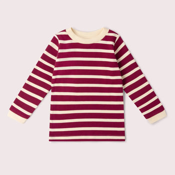 Berry Striped long Sleeve T-shirt Little Green Radicals