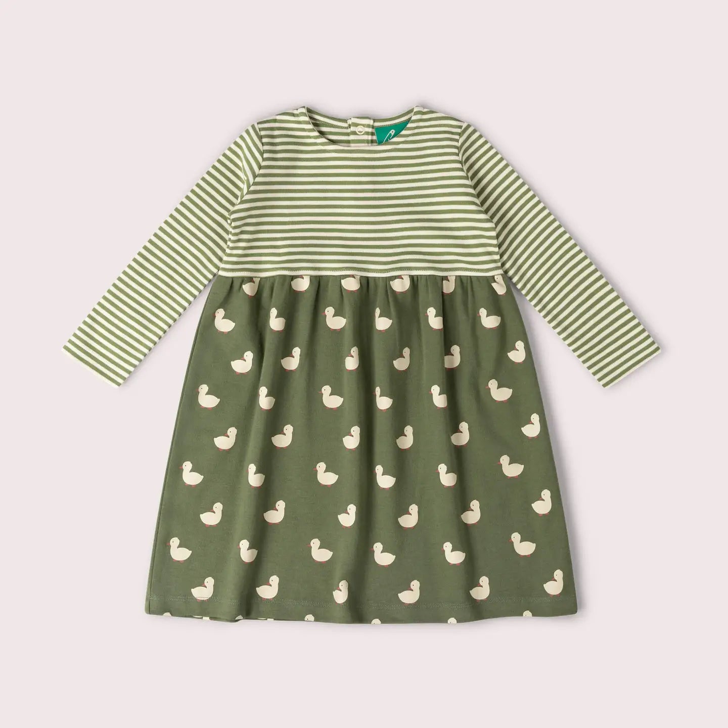 Olive Ducks Easy Peasy Long Sleeve Dress Little Green Radicals