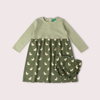 Olive Ducks Easy Peasy Long Sleeve Dress Little Green Radicals