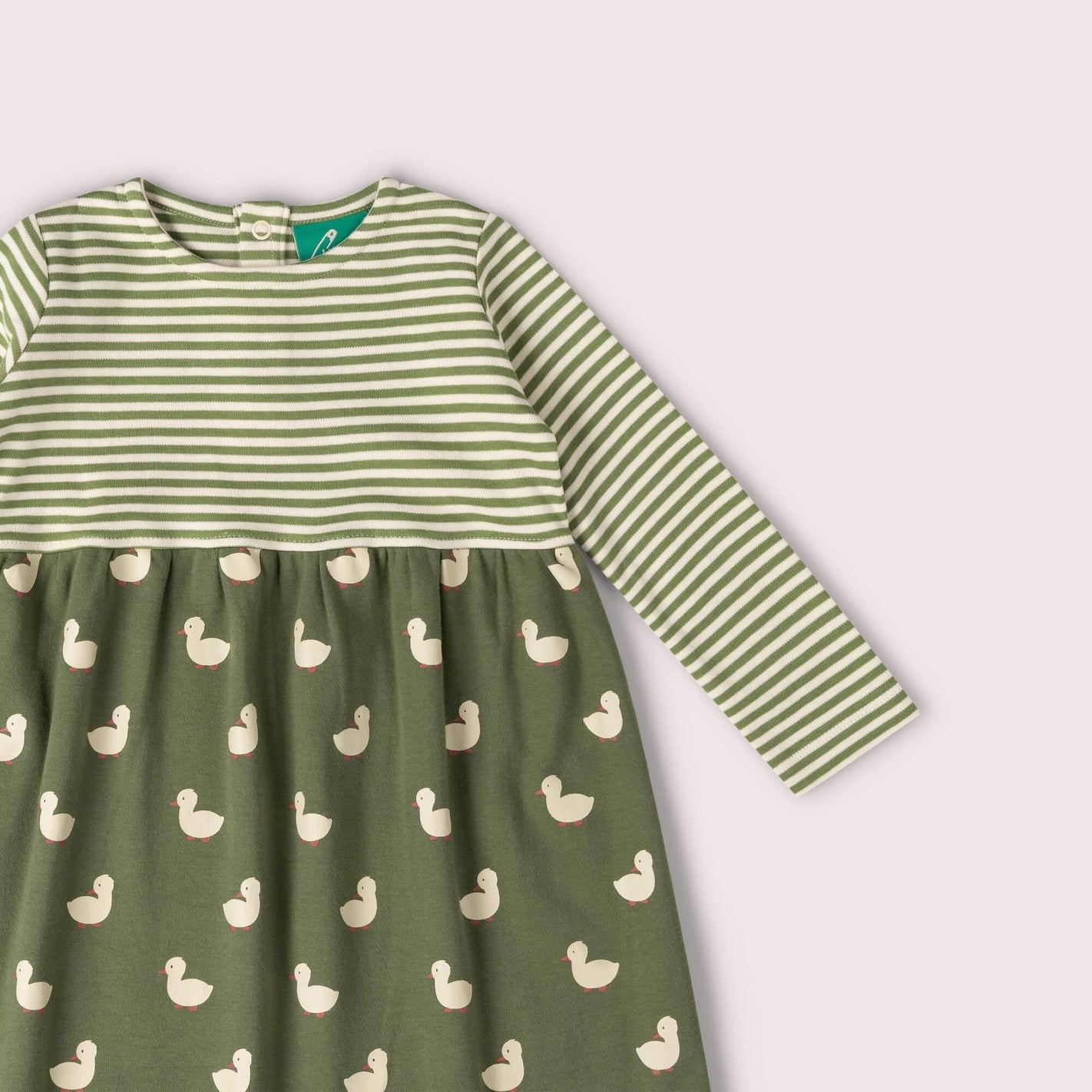 Olive Ducks Easy Peasy Long Sleeve Dress Little Green Radicals