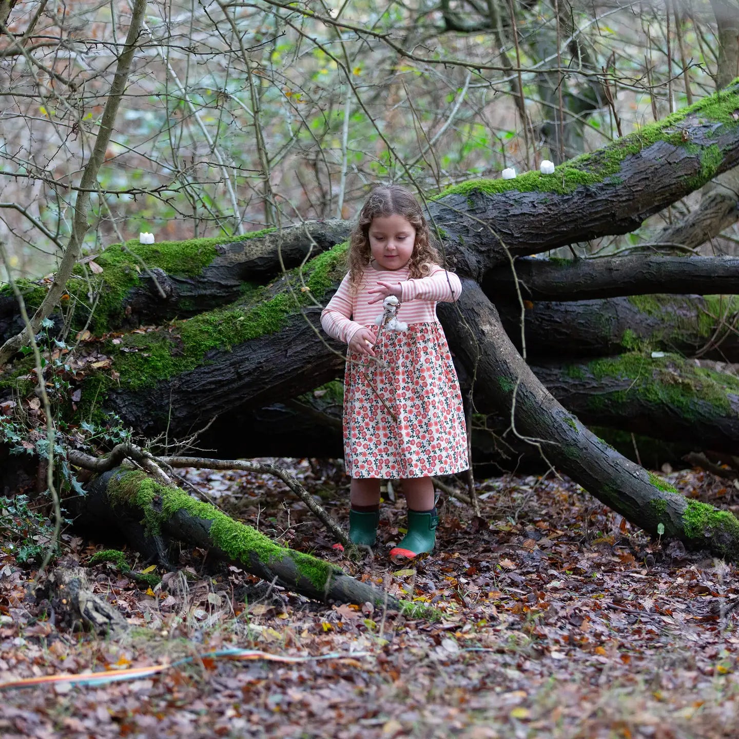 Petals Easy Peasy Long Sleeve Dress Little Green Radicals