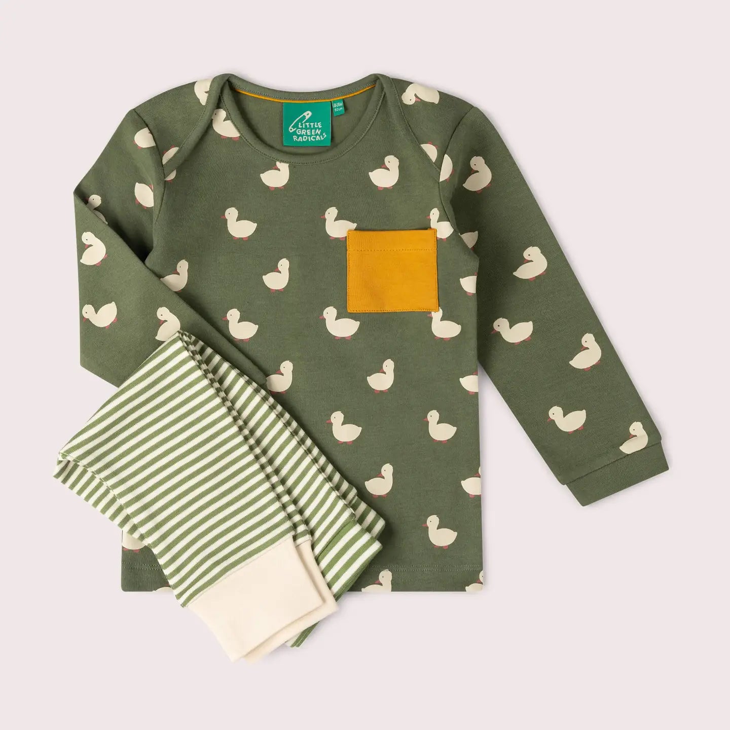 Olive Ducks T-Shirt & Jogger Play Set Little Green Radicals