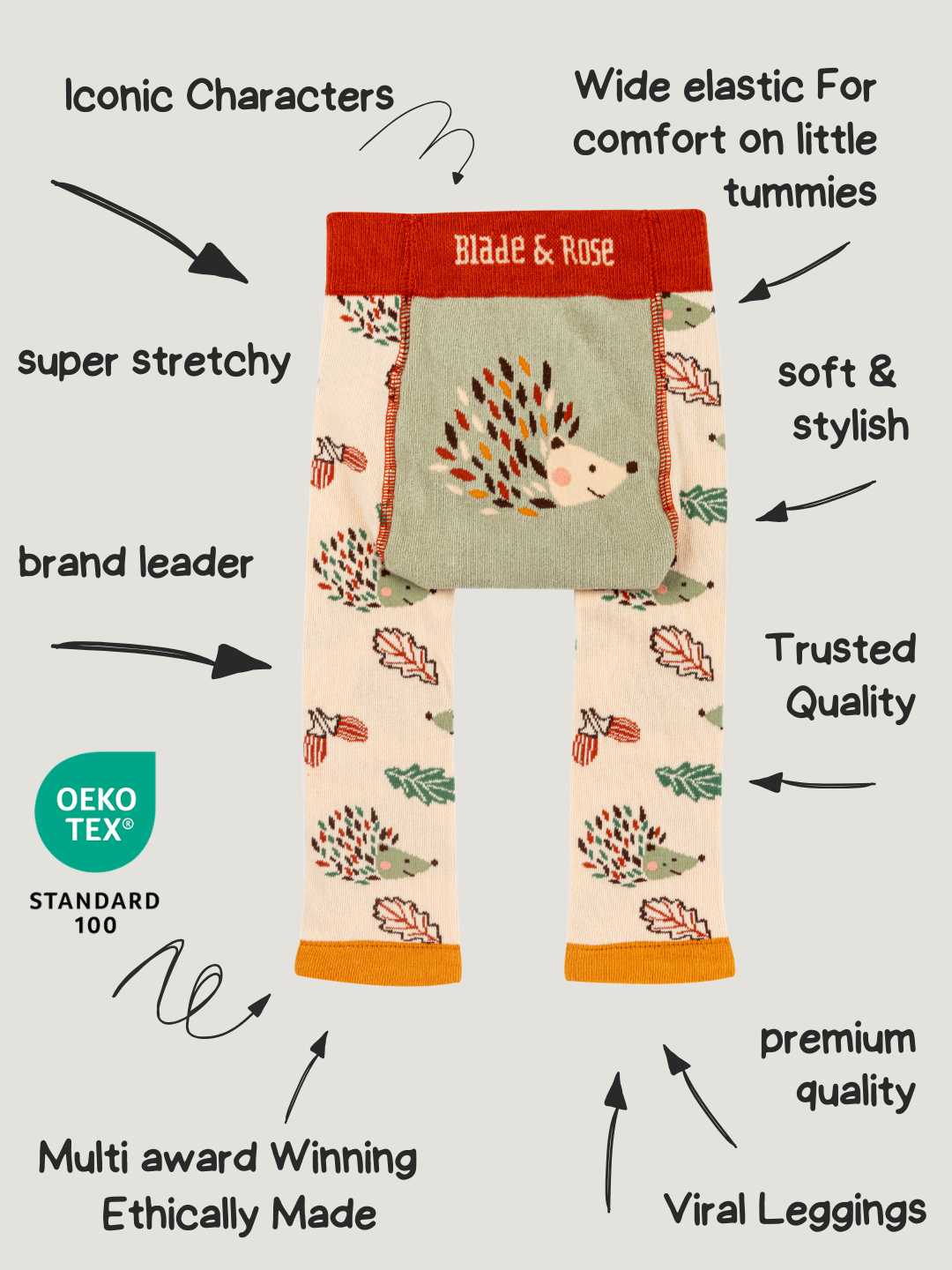Lenny the Hedgehog Leggings Blade & Rose