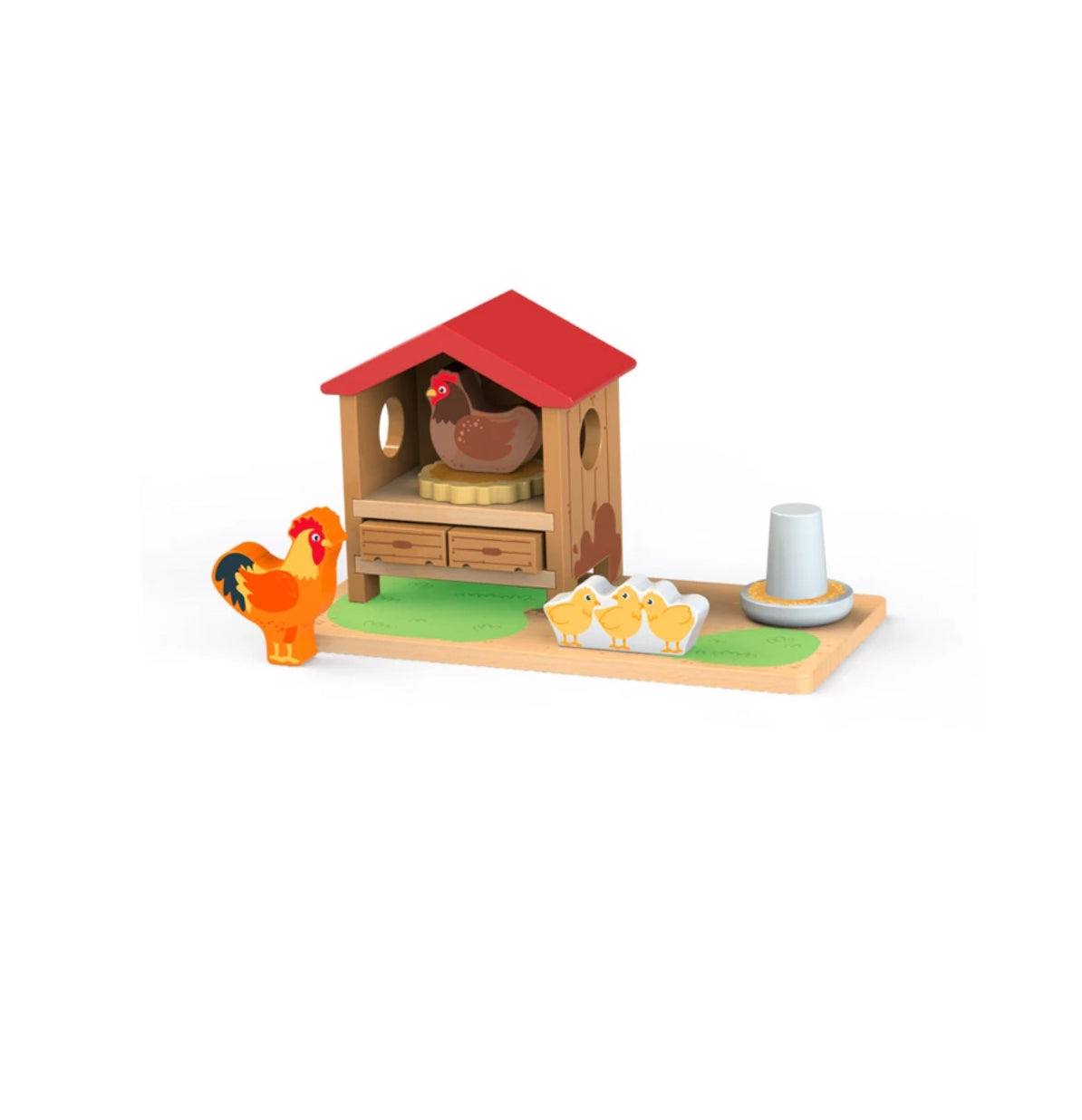 Chicken Coop Wooden Set Jumini