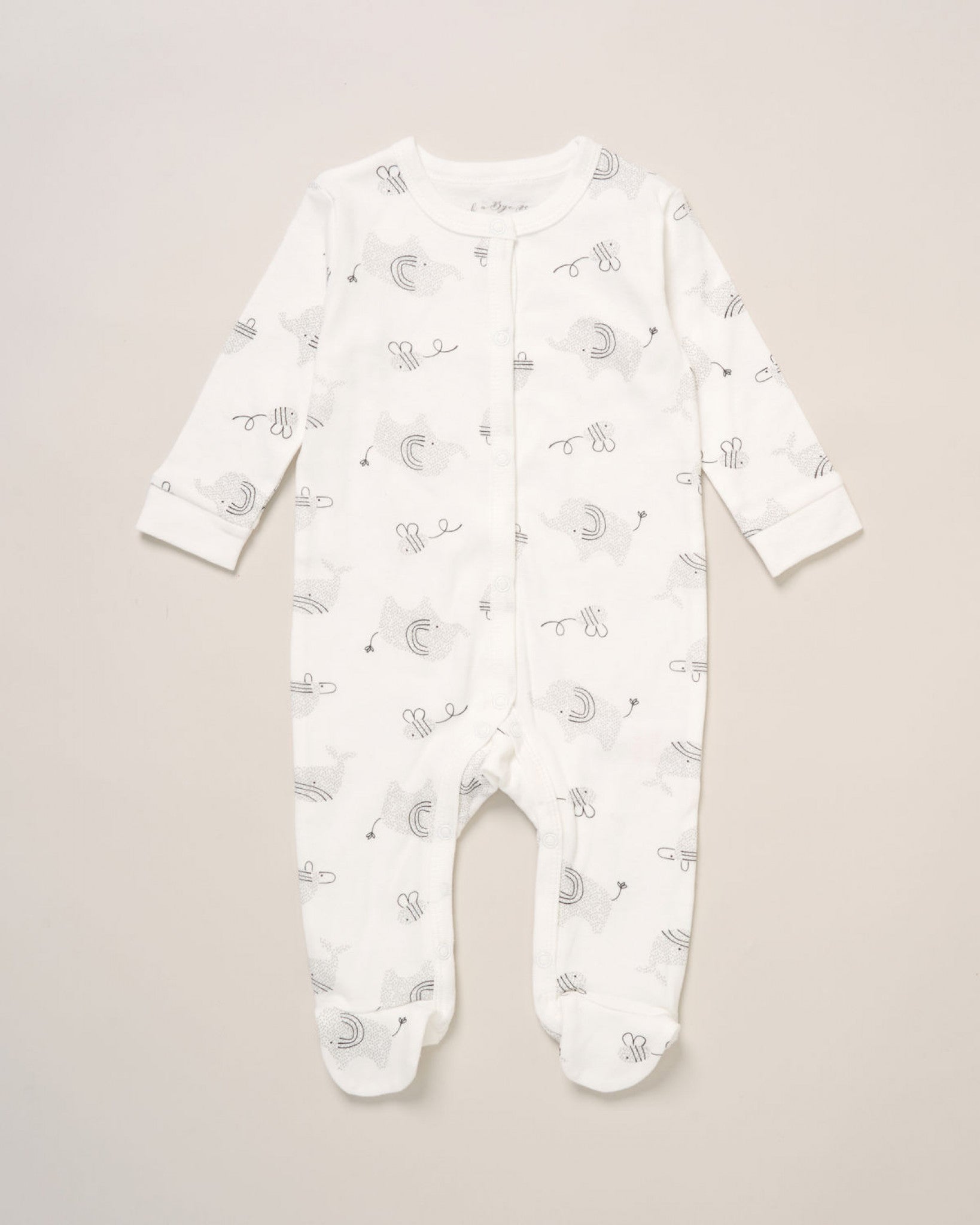 White & Grey 5 piece Gift Set Rock-A-Bye Baby Boutique