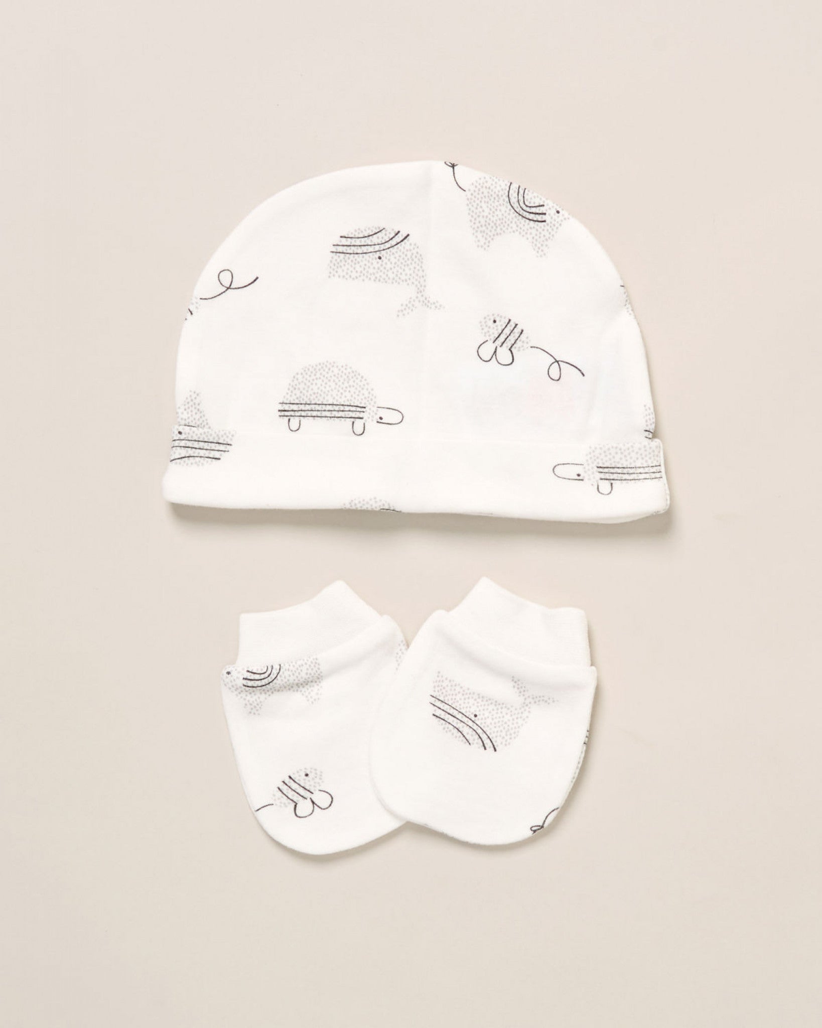 White & Grey 5 piece Gift Set Rock-A-Bye Baby Boutique