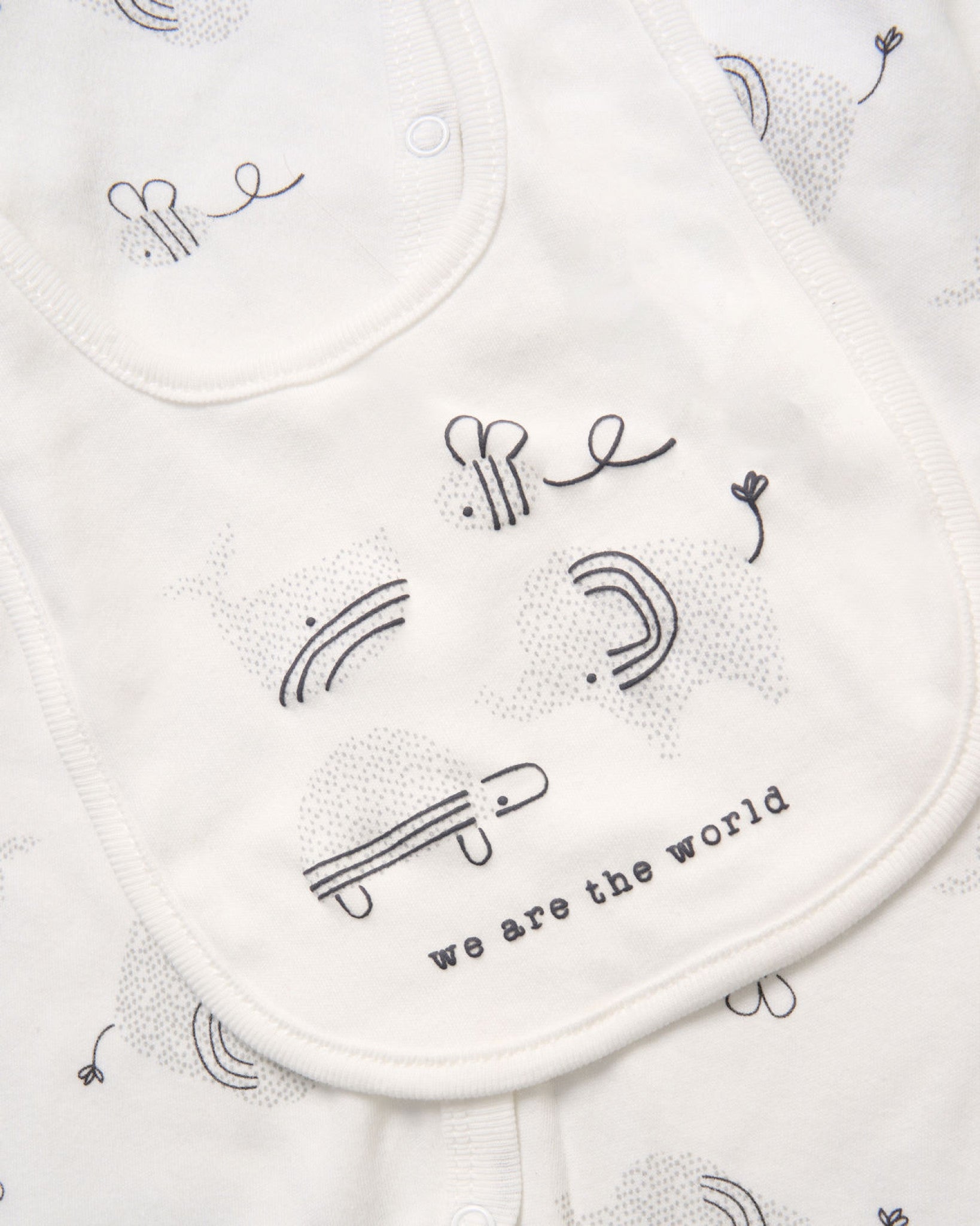 White & Grey 5 piece Gift Set Rock-A-Bye Baby Boutique