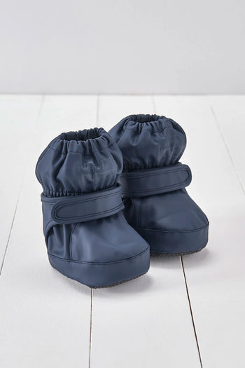 Grass & Air Navy PU Waterproof Bootie