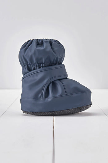 Grass & Air Navy PU Waterproof Bootie