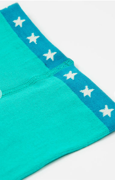 SALE Frugi Norah Tights Pacific Aqua Stars