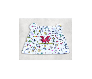 Love for Wales Print Baby Hat From Rhiannon Art