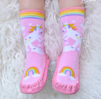 Unicorn Moccasin Slippers