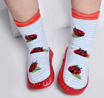 Ladybird Moccasin Slippers