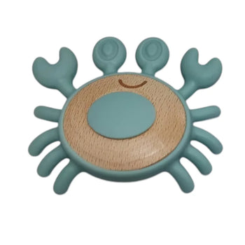 Crab Wooden & Silicone Teething Ring Jumini