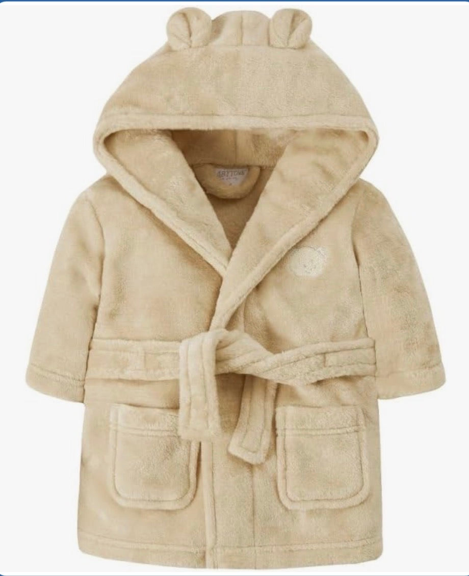 Baby Beige Fleece Dressing Gown