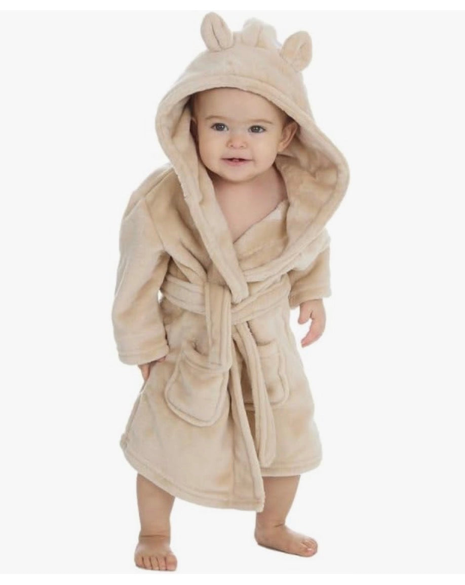 Baby Beige Fleece Dressing Gown