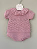 Baby Rose Pink Knitted outfit Little Nosh