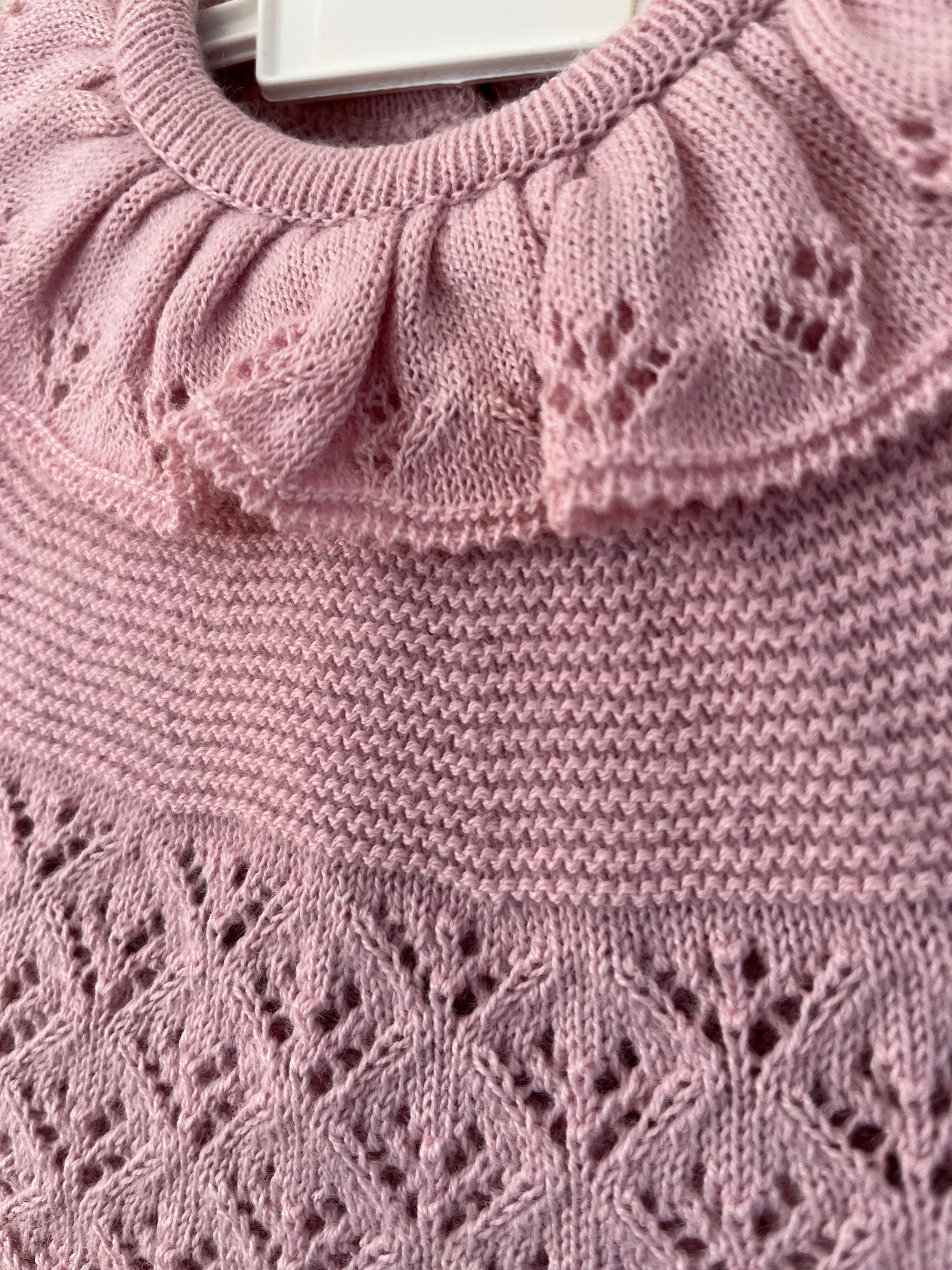 Baby Rose Pink Knitted outfit Little Nosh