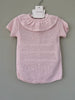 Baby Pink Knitted Shortie Romper Outfit Little Nosh
