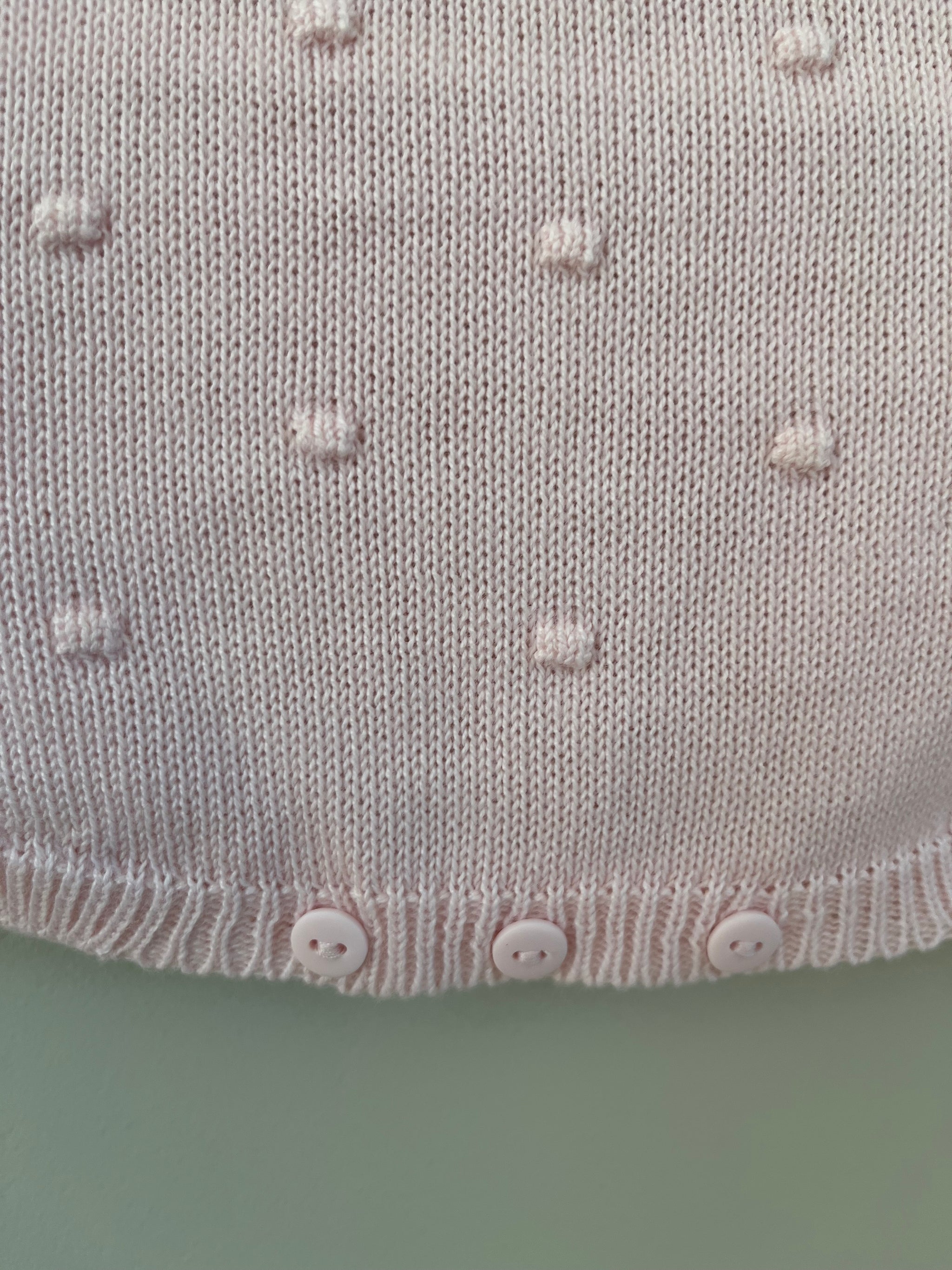 Baby Pink Knitted Shortie Romper Outfit Little Nosh