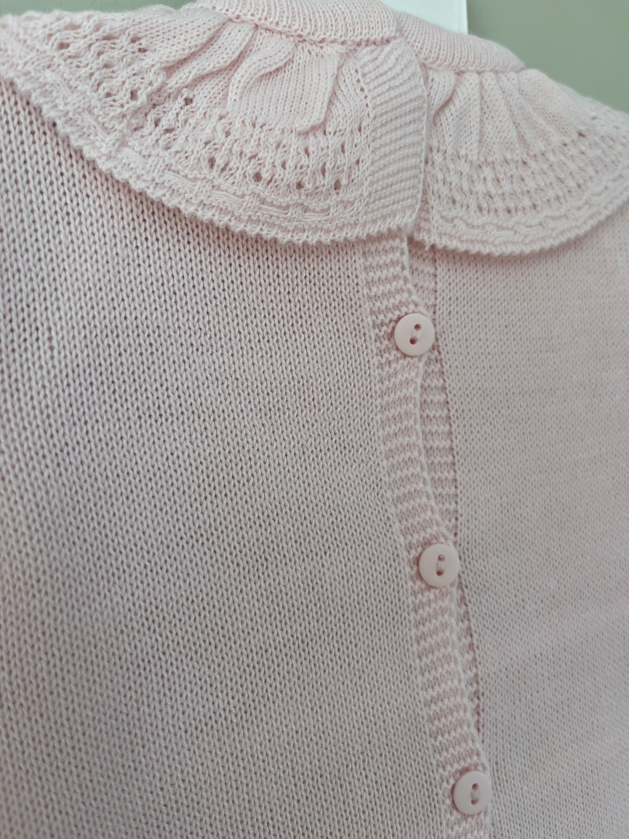 Baby Pink Knitted Shortie Romper Outfit Little Nosh