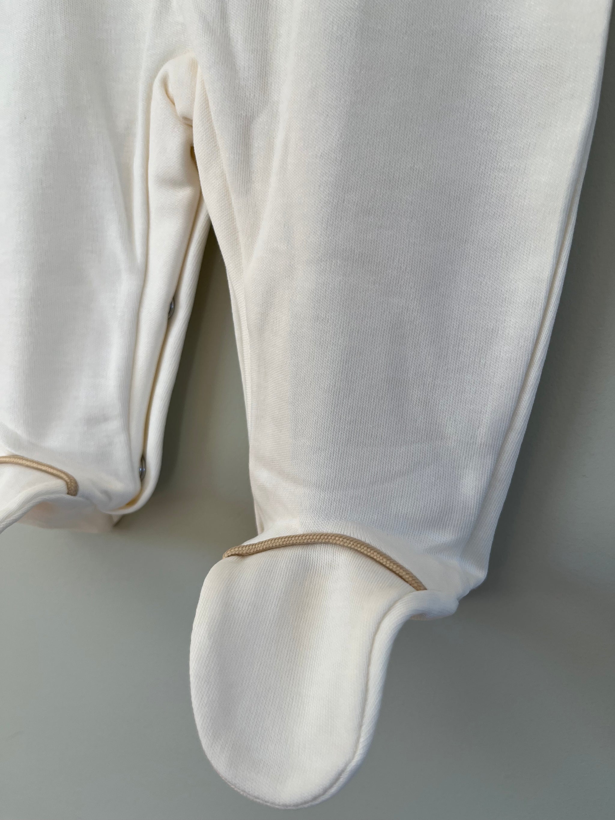 Baby Ivory Embroidered All In One Babygrow Little Nosh