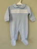 Baby Blue Embroidered All In One Babygrow Little Nosh