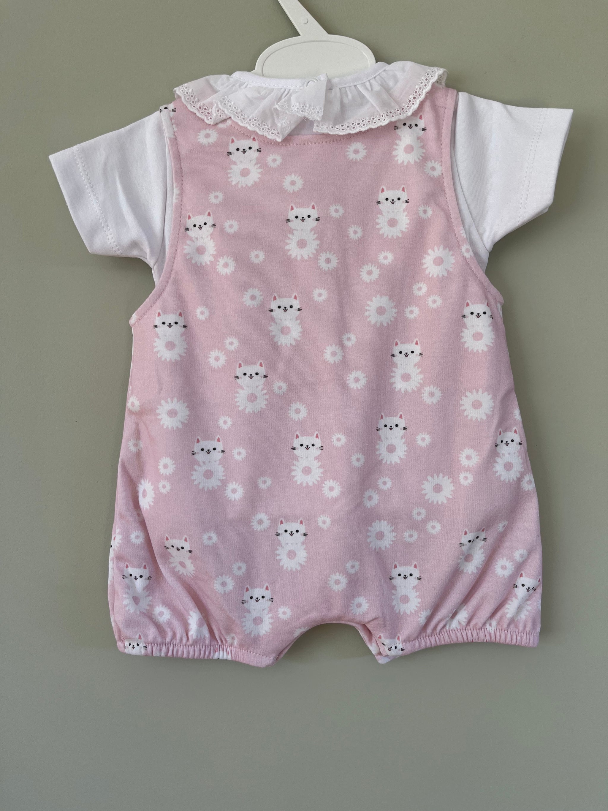 Little Cat Print Romper Outfit Little Nosh