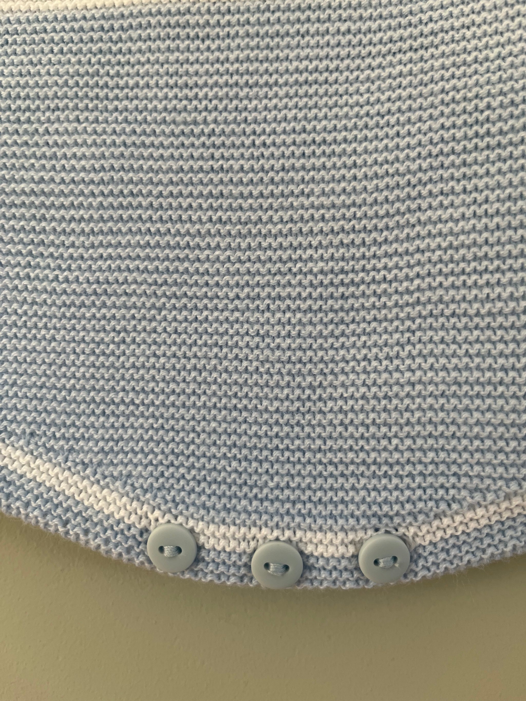 Baby Blue Knitted Romper Outfit Little Nosh