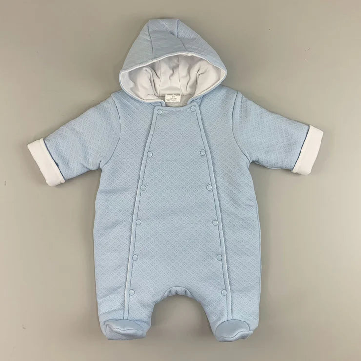 Little Nosh Blue Padded  Pramsuit