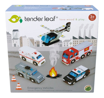 Tenderleaf Emergency Vehicles Play Set