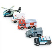Tenderleaf Emergency Vehicles Play Set