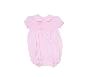 Rock-a-Bye Baby Pink & White Candy Stripe Summer Romper
