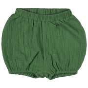 Pigeon Organics Baby Bloomer Shorts Green Muslin