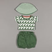 Pigeon Organics Baby Bloomer Shorts Green Muslin