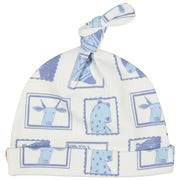 Portraits on White Print Knotted Hat Pigeon Organic